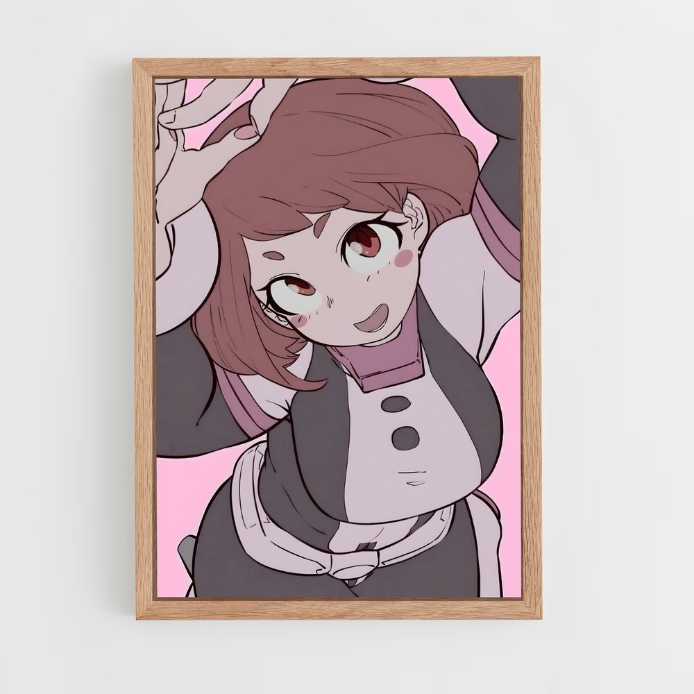 ap-ochaco uraraka-3 cadre Bois clair