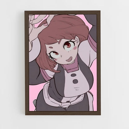 ap-ochaco uraraka-3 cadre Bois foncé