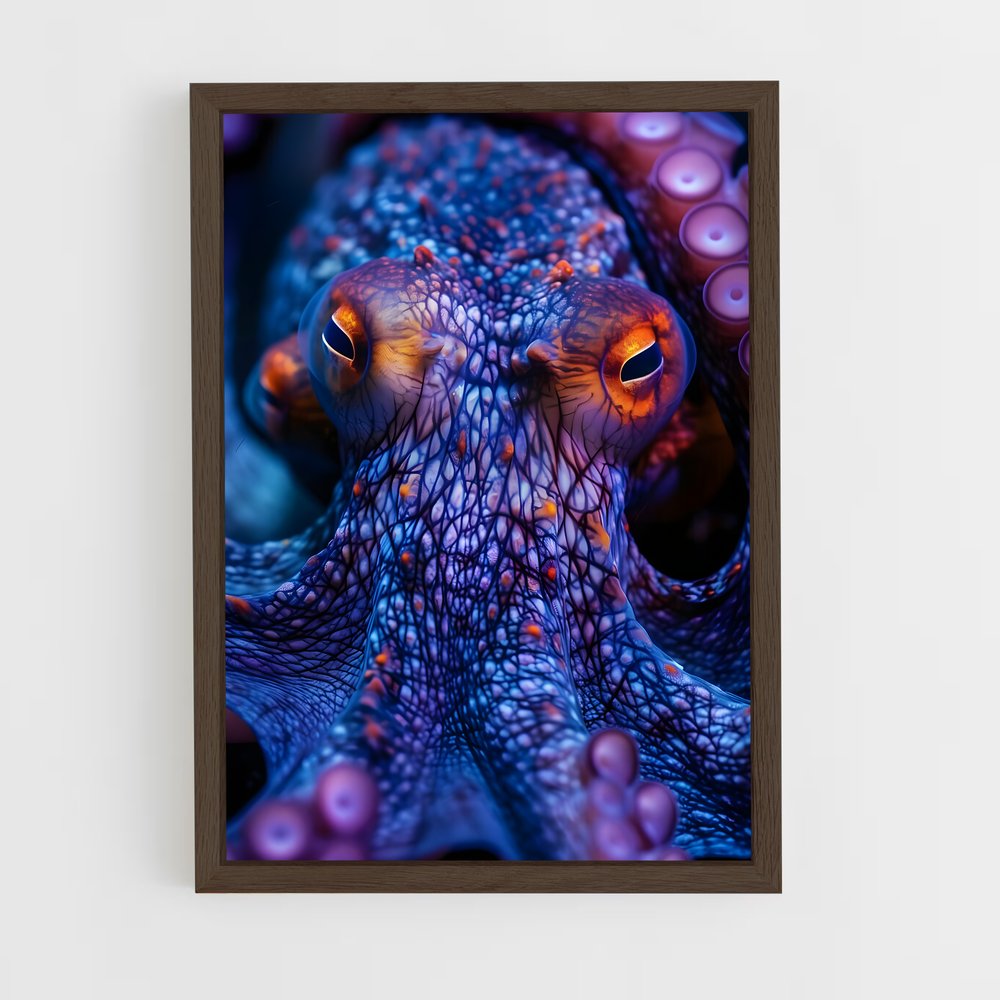 ap-octopus-12 cadre Bois foncé