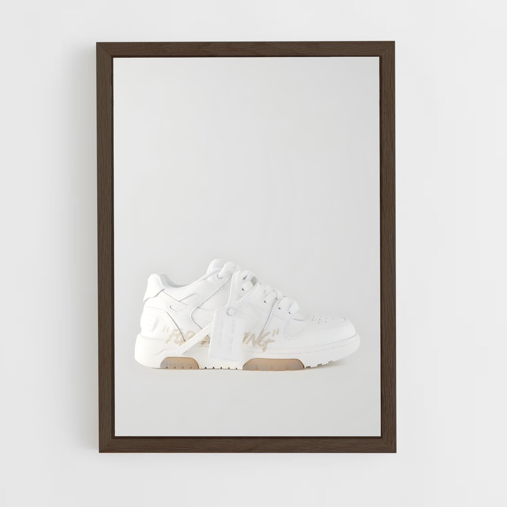 ap-off-white-10 cadre Bois foncé