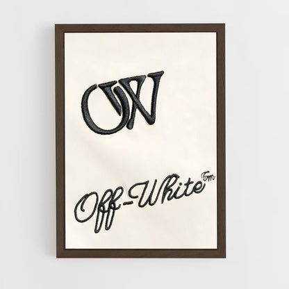 ap-off-white-6 cadre Bois foncé