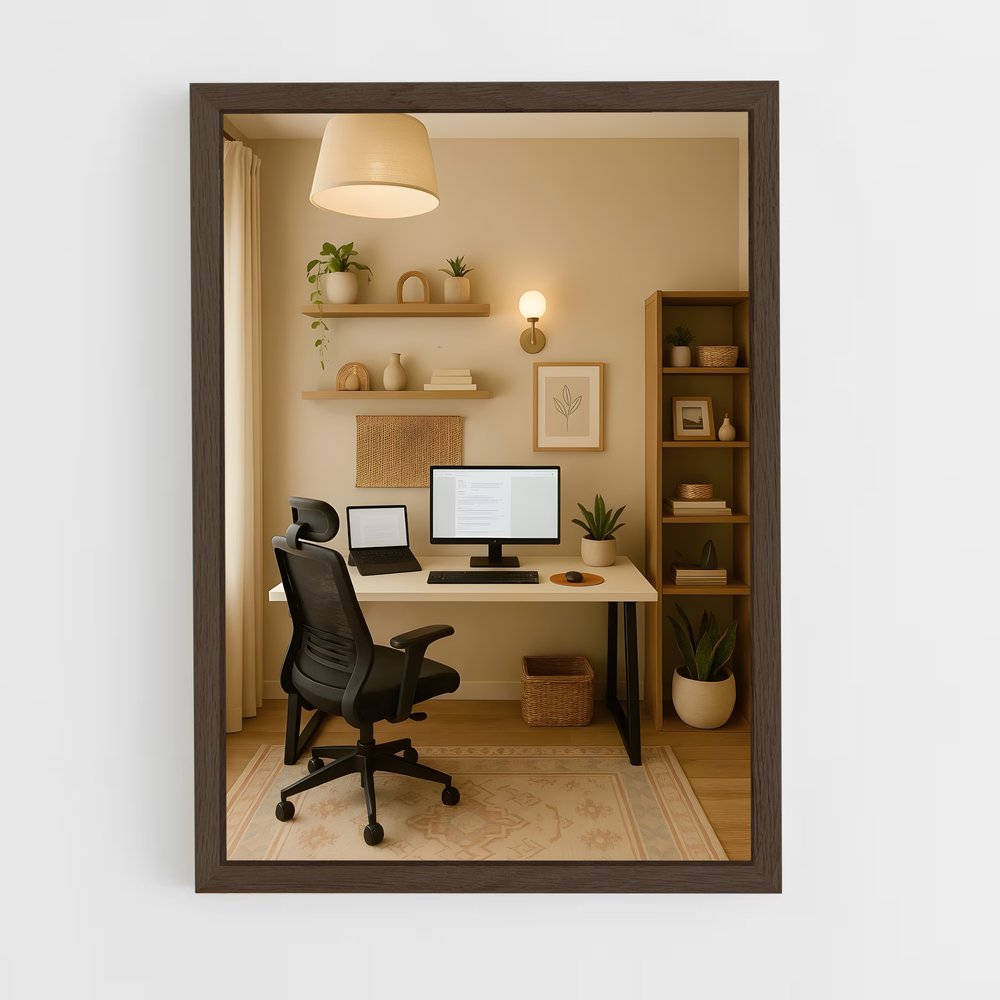 ap-office-1 cadre Bois foncé