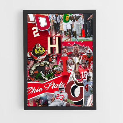 ap-ohio state buckeyes-1 cadre Noir