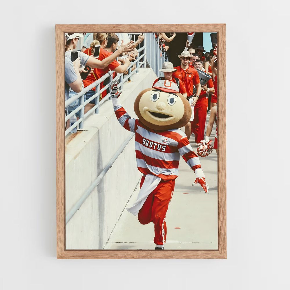 ap-ohio state buckeyes-9 cadre Bois clair