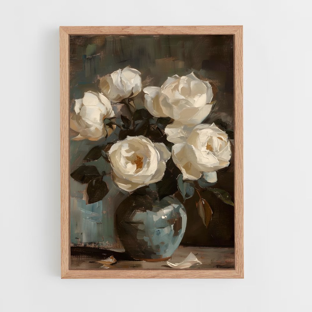 ap-oil painting-5 cadre Bois clair