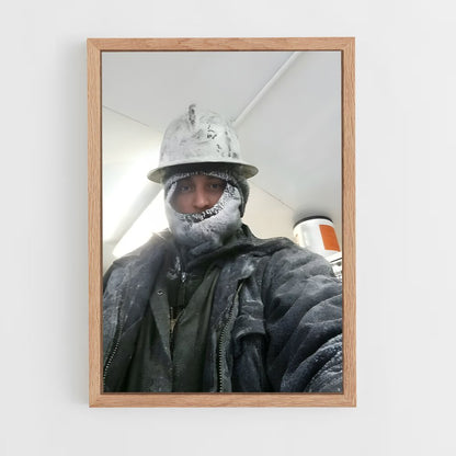 ap-oil rig worker-3 cadre Bois clair