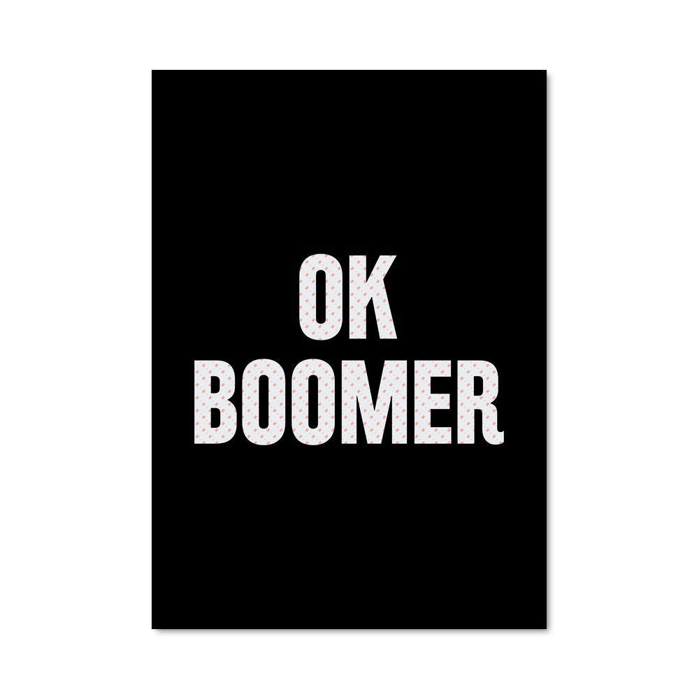 Poster Ok Boomer Vibes