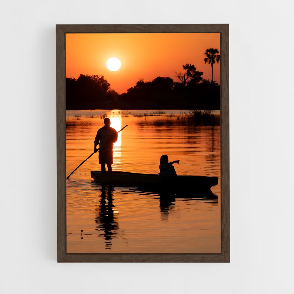 ap-okavango delta-2 cadre Bois foncé