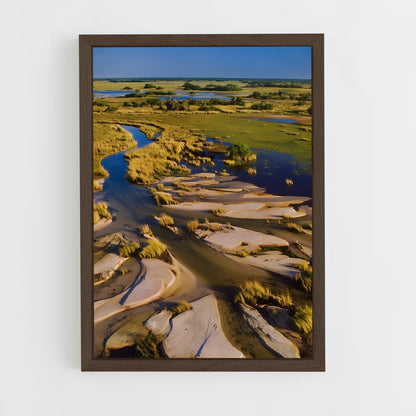 ap-okavango delta-5 cadre Bois foncé