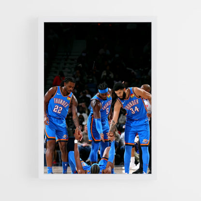 ap-oklahoma city thunder-1 cadre Blanc