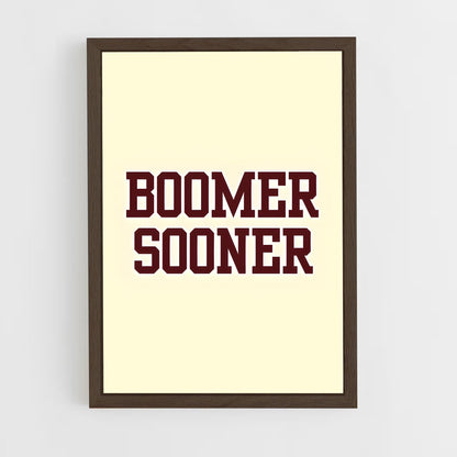 ap-oklahoma sooners-7 cadre Bois foncé