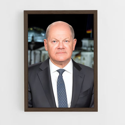 ap-olaf scholz-1 cadre Bois foncé