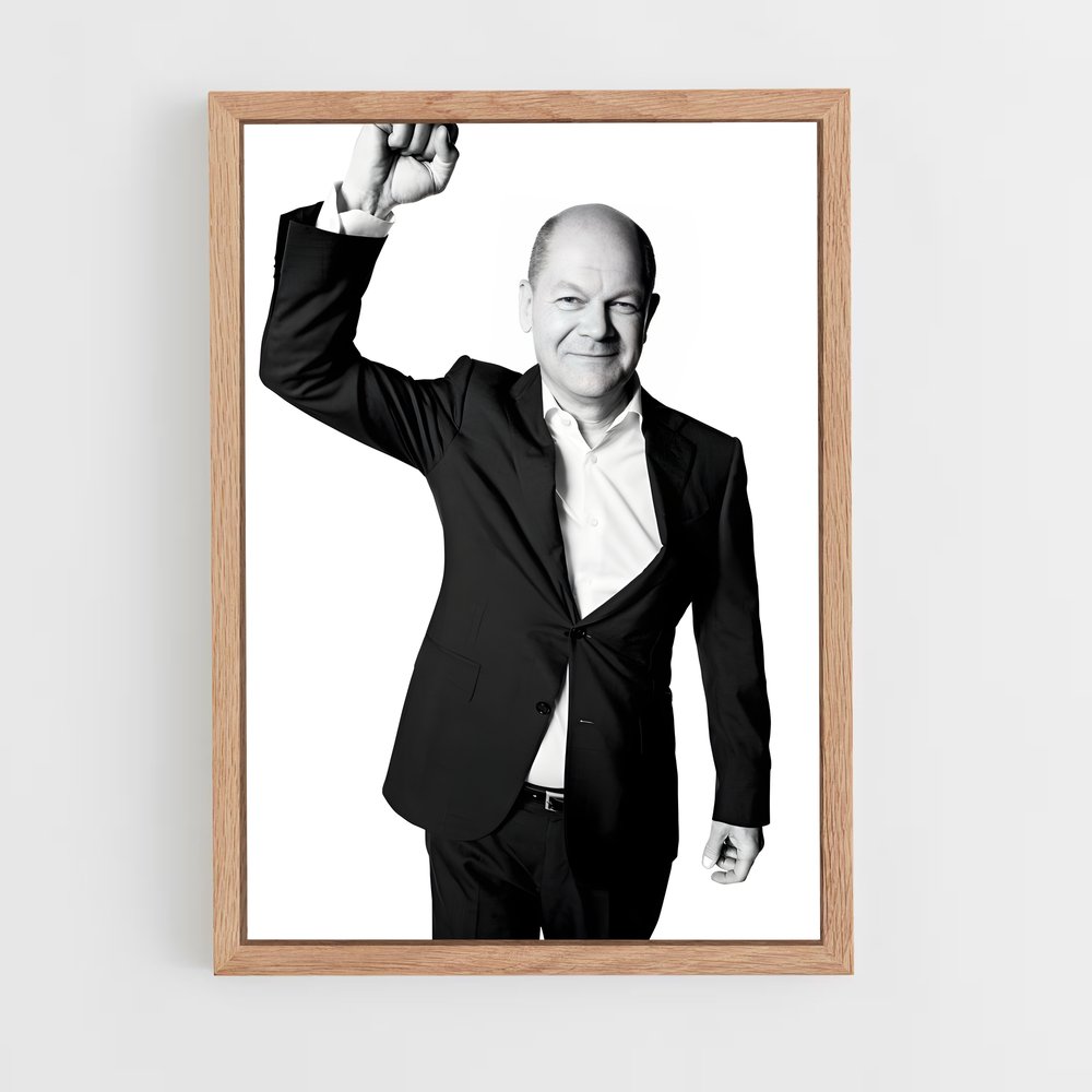 ap-olaf scholz-2 cadre Bois clair