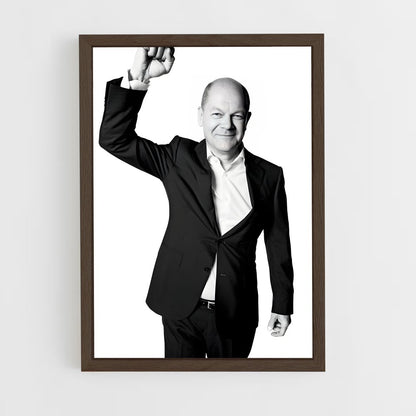 ap-olaf scholz-2 cadre Bois foncé