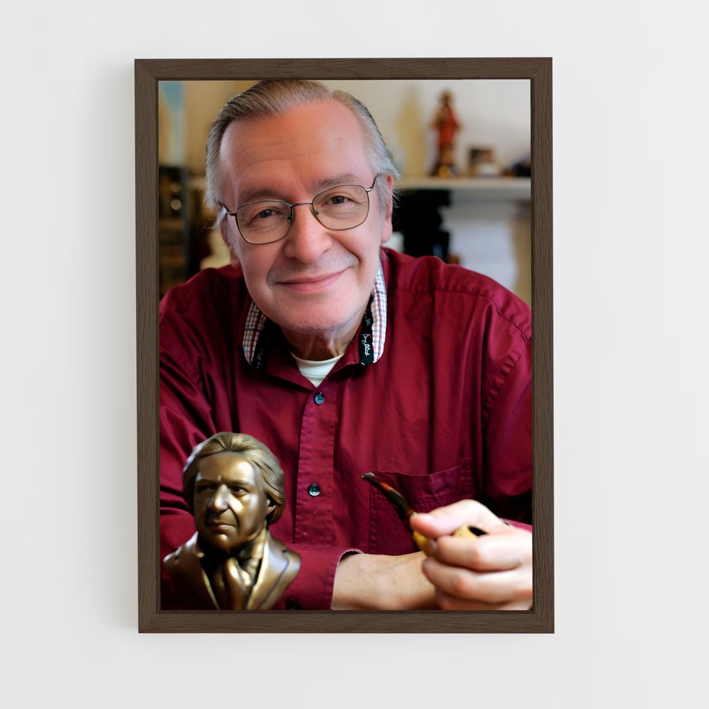 ap-olavo de carvalho-2 cadre Bois foncé