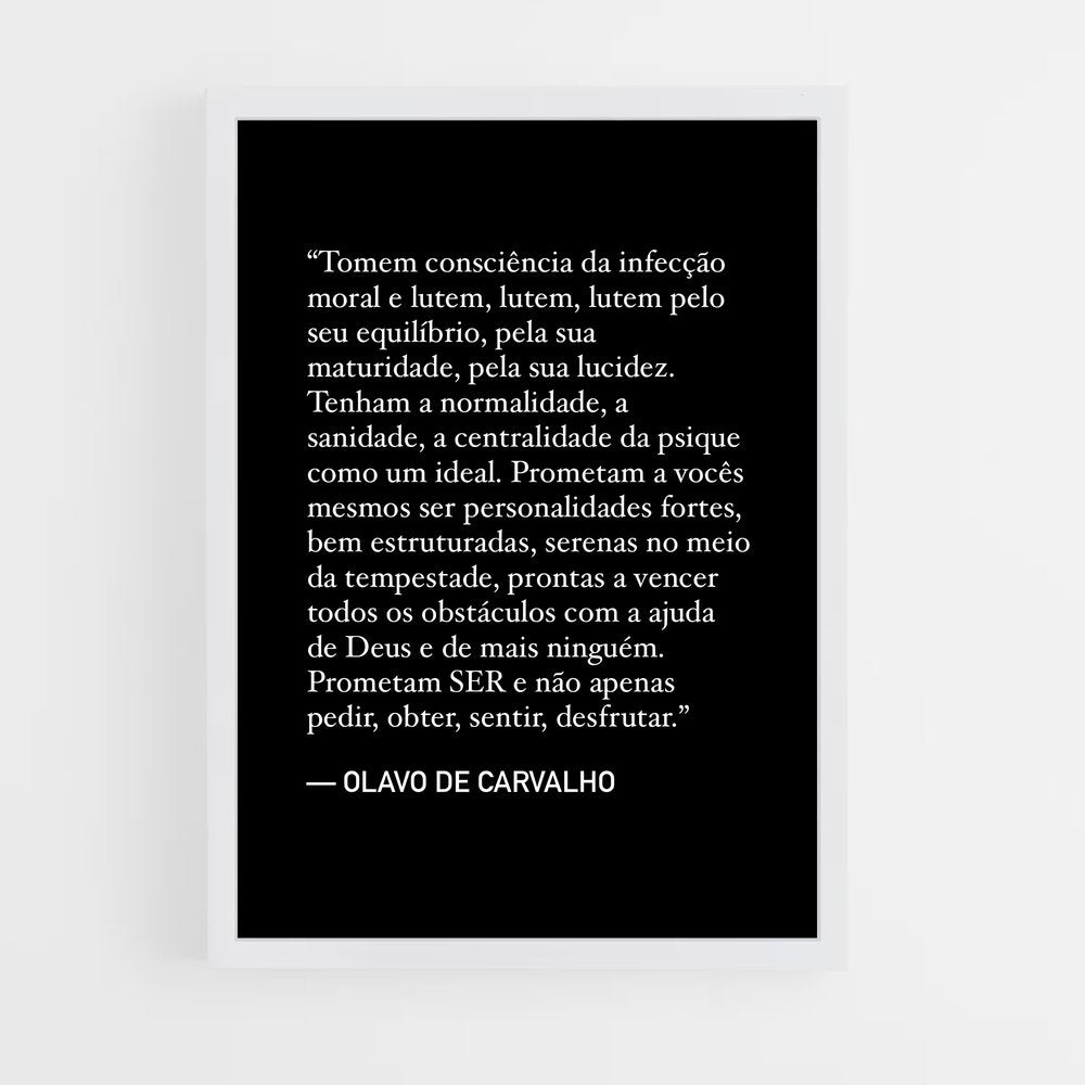 ap-olavo de carvalho-5 cadre Blanc