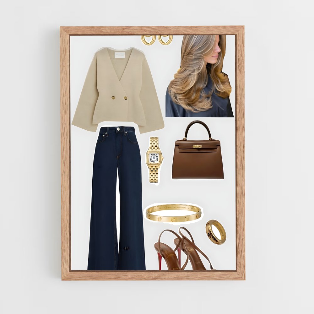 ap-old money style-13 cadre Bois clair