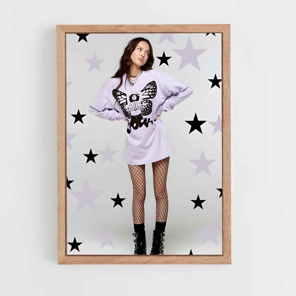 ap-olivia rodrigo-2 cadre Bois clair