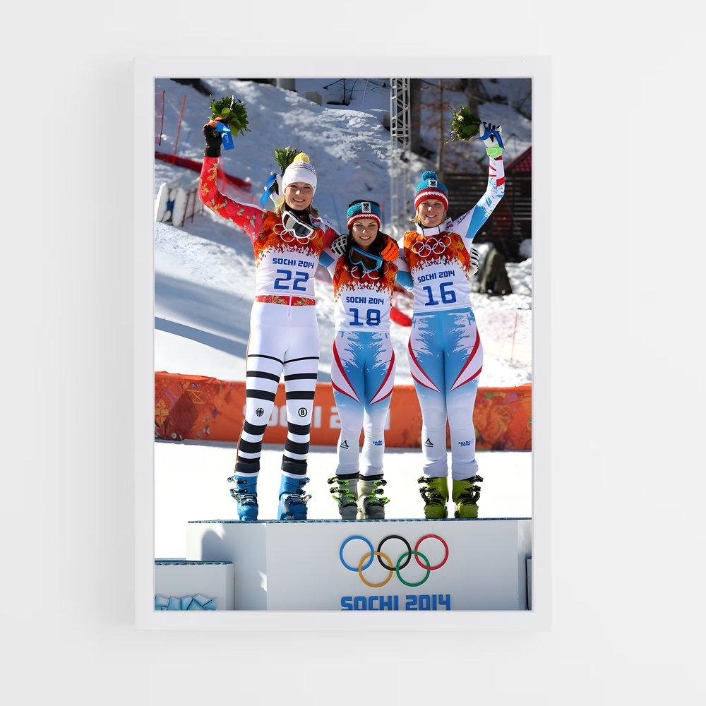 ap-olympics alpine skiing-3 cadre Blanc