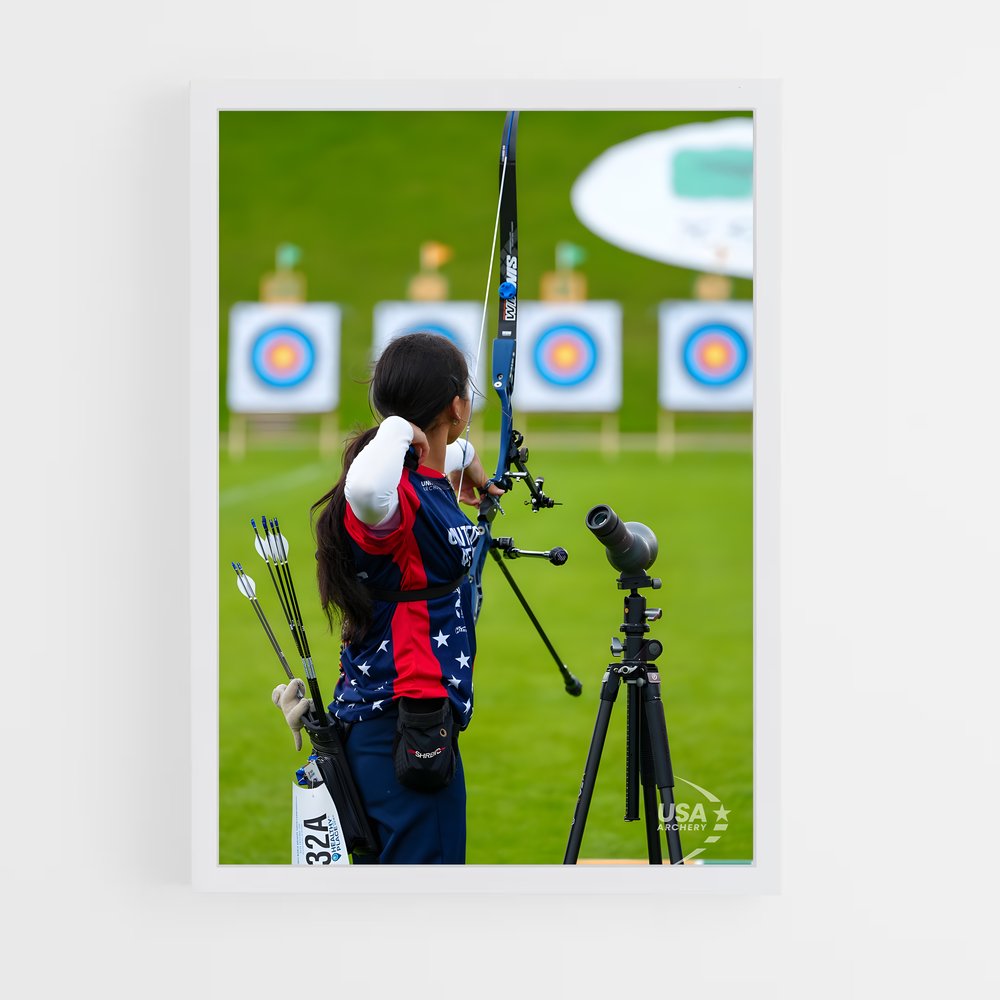 ap-olympics archery-1 cadre Blanc