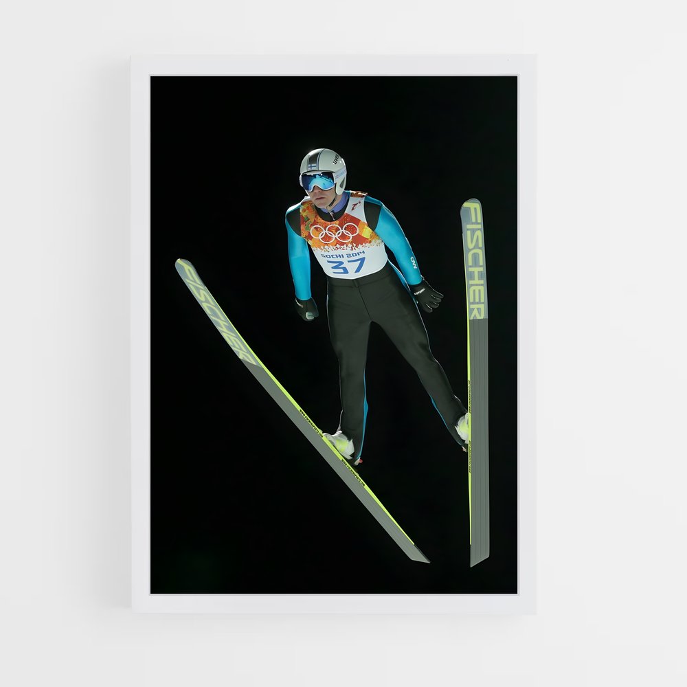 ap-olympics ski jumping-1 cadre Blanc