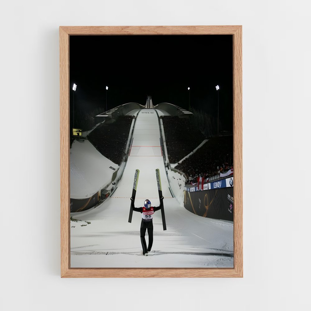 ap-olympics ski jumping-2 cadre Bois clair