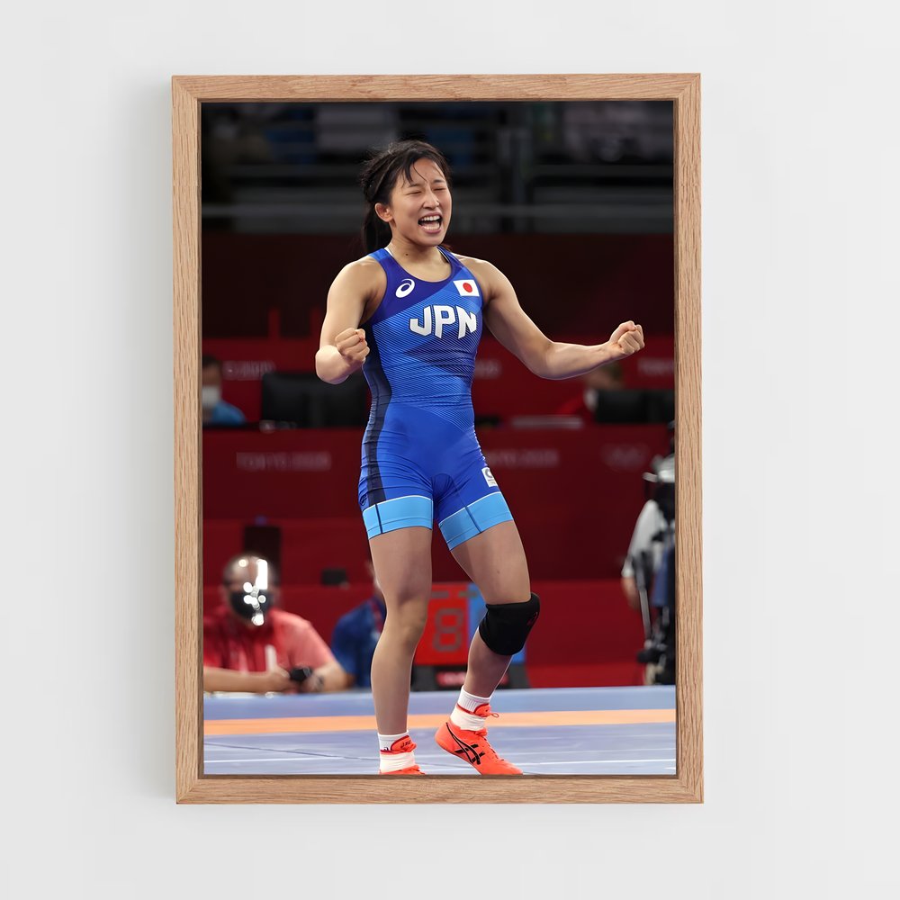 ap-olympics wrestling freestyle-2 cadre Bois clair