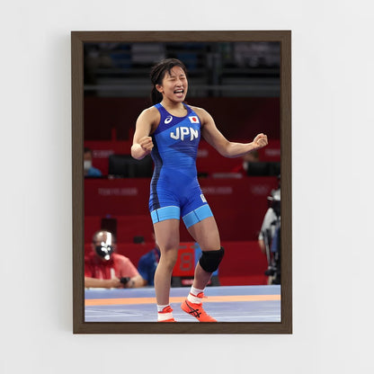 ap-olympics wrestling freestyle-2 cadre Bois foncé