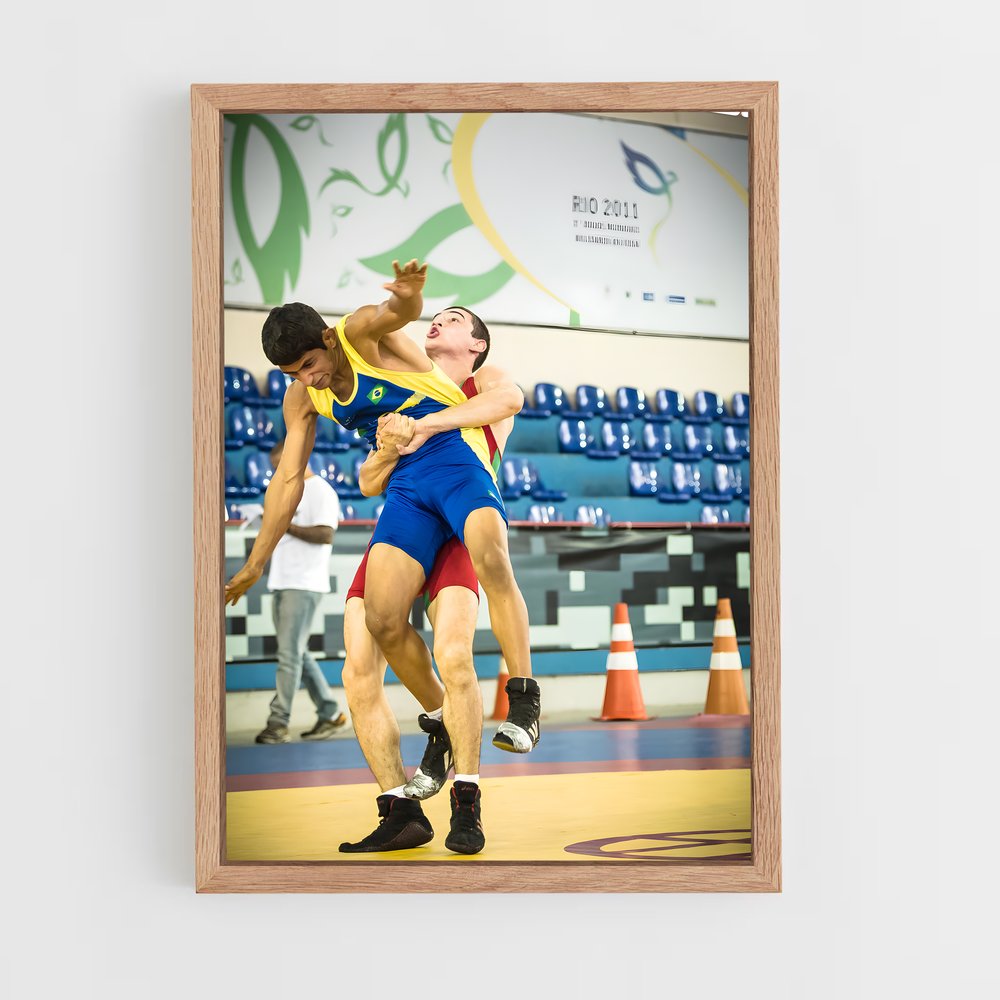 ap-olympics wrestling greco roman-1 cadre Bois clair