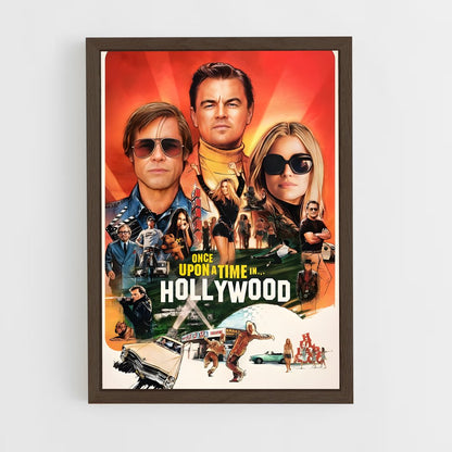 ap-once upon a time in hollywood-1 cadre Bois foncé