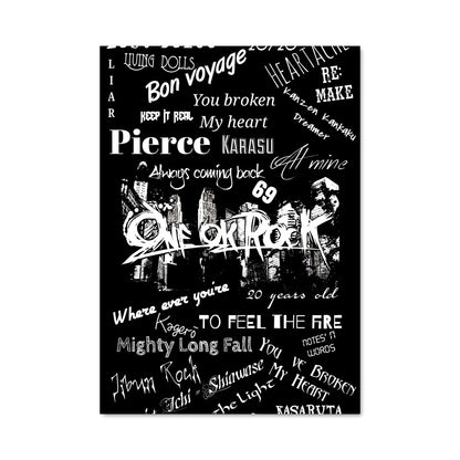Poster Multilingue Rock
