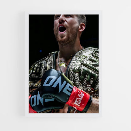 ap-one championship kickboxing-1 cadre Blanc