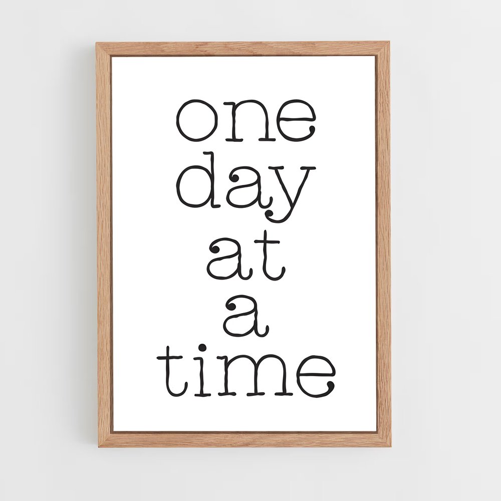 ap-one day at a time-2 cadre Bois clair