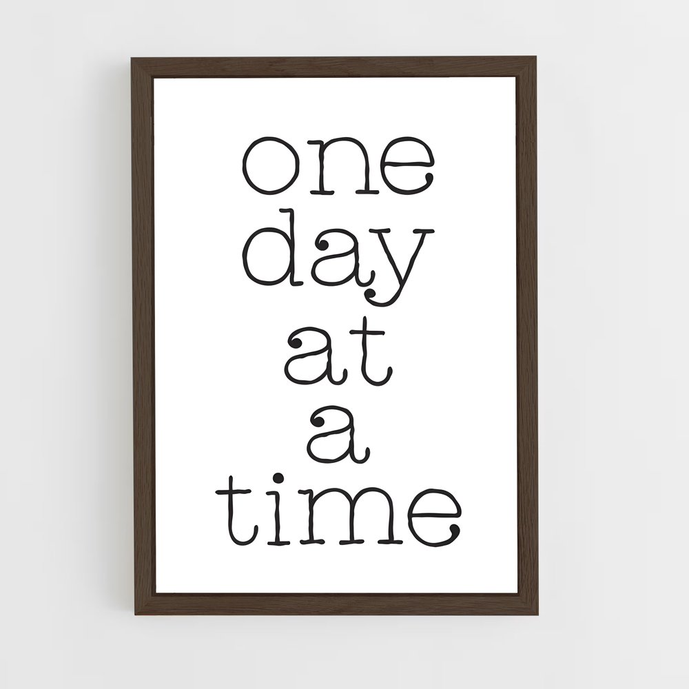 ap-one day at a time-2 cadre Bois foncé
