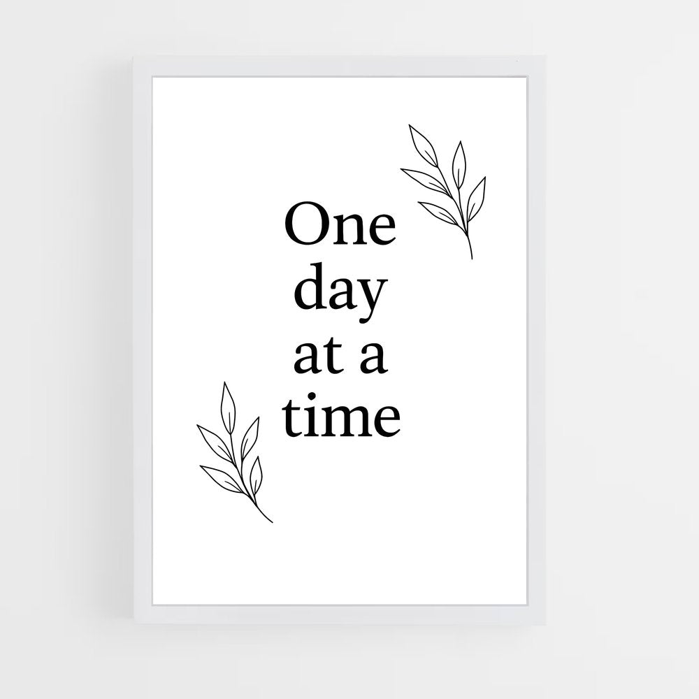 ap-one day at a time-3 cadre Blanc