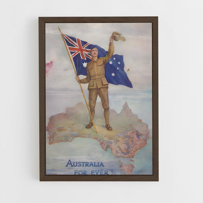 ap-one nation australia-2 cadre Bois foncé
