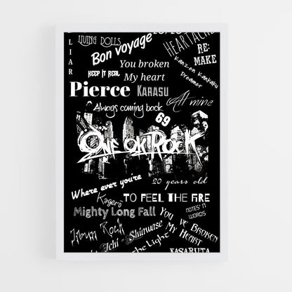 ap-one ok rock-11 cadre Blanc