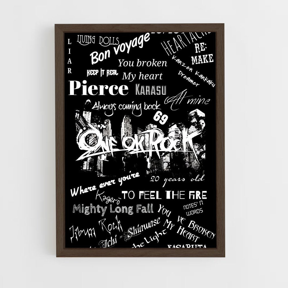 ap-one ok rock-11 cadre Bois foncé