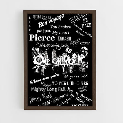 ap-one ok rock-11 cadre Bois foncé