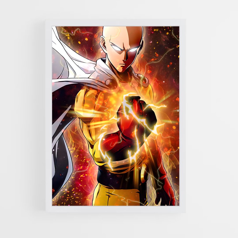 ap-one punch man-2 cadre Blanc
