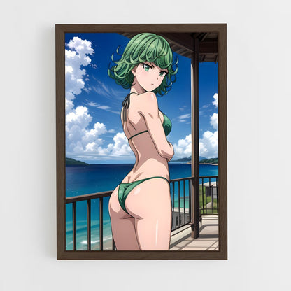 ap-one punch man-3 cadre Bois foncé