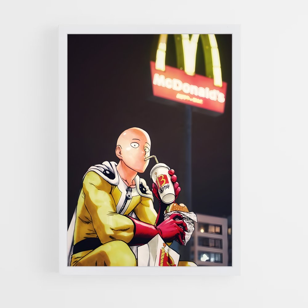 ap-one punch man-5 cadre Blanc