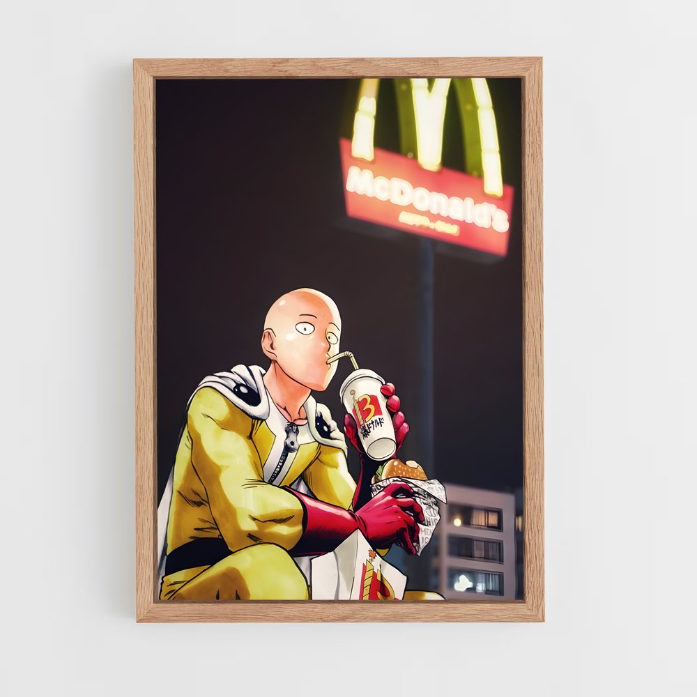 ap-one punch man-5 cadre Bois clair