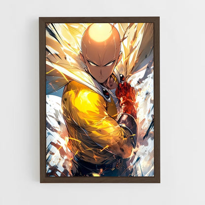 ap-one punch man-6 cadre Bois foncé