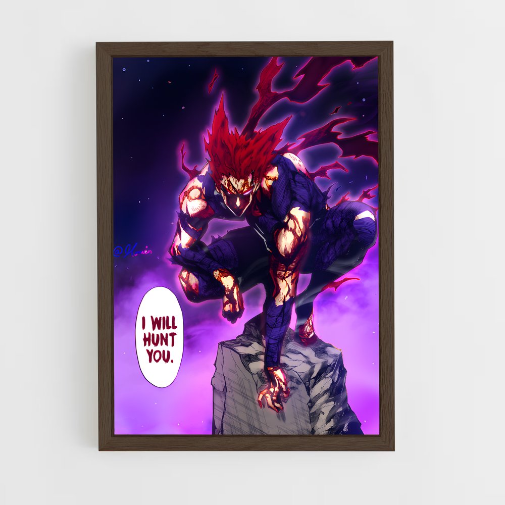 ap-one punch man-8 cadre Bois foncé