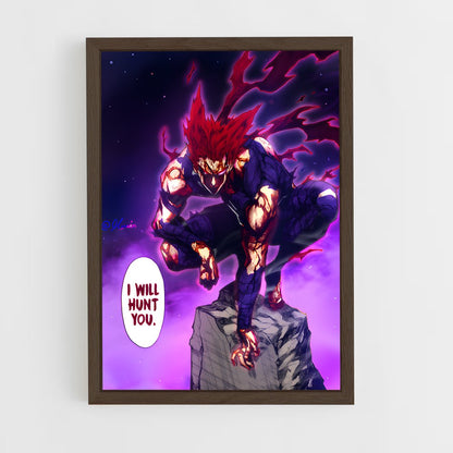 ap-one punch man-8 cadre Bois foncé