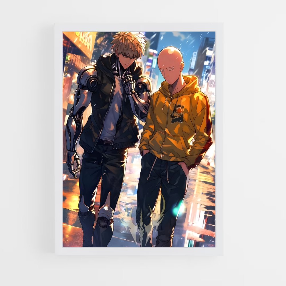 ap-one punch man-9 cadre Blanc
