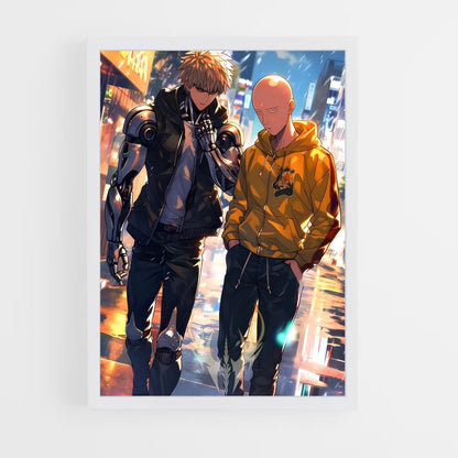 ap-one punch man-9 cadre Blanc