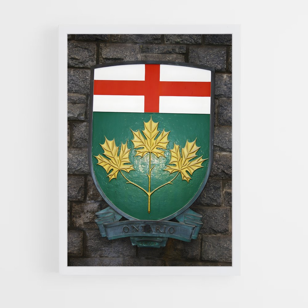 ap-ontario flag-1 cadre Blanc