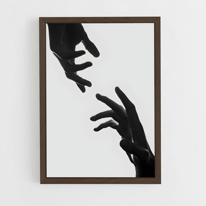 ap-open hand-2 cadre Bois foncé